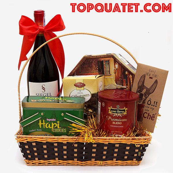 Mẫu giỏ quà tết 2018 do công ty quà tết thiết kế