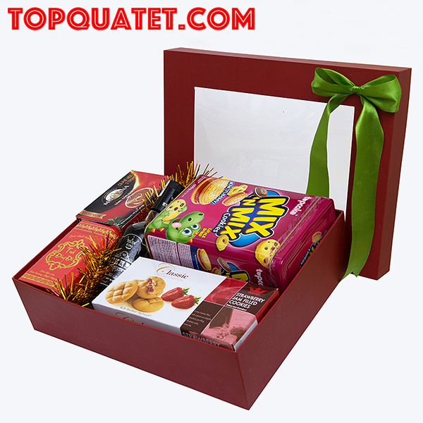 Hộp quà tết 2018 cao cấp của công ty thiết kế quà tết