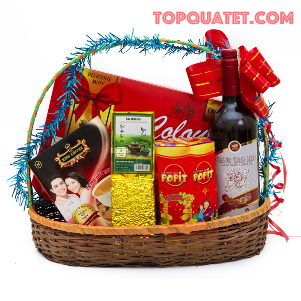 Mẫu giỏ quà tết bình dân