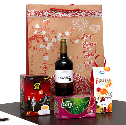 Túi quà tết đơn giản đẹp mắt