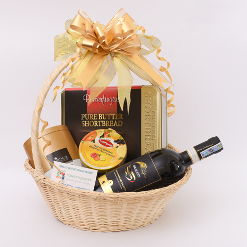 Gói giỏ quà tết đẹp mắt