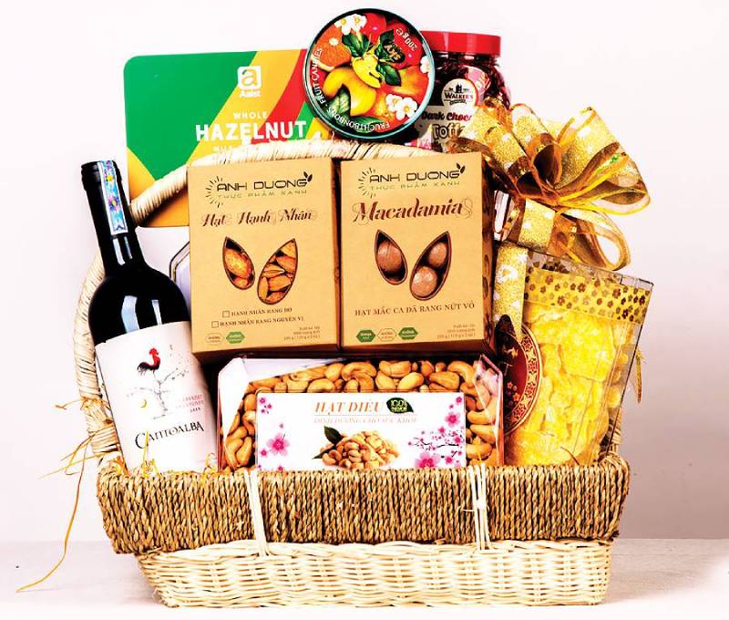 Giỏ quà tết đẹp