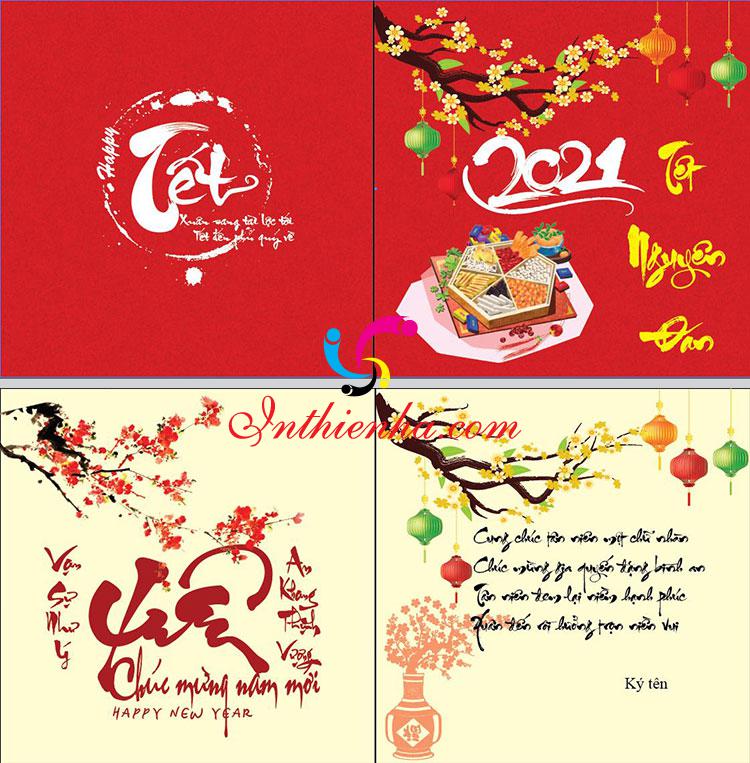 Thiệp mừng xuân 2021